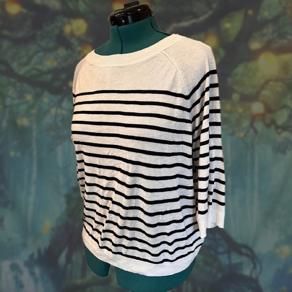 GUC H&M Slouchy Stripe Sweater sz M Lightweight (#346) - Picture 1 of 3
